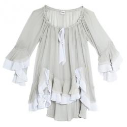 Temperley London Adeline Silk-blend Tunic Top S