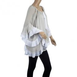 Temperley London Adeline Silk-blend Tunic Top S
