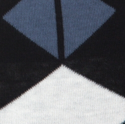 Temperley Black and Blue Knit Fitted Amedee Dress L 