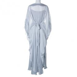 Pre Owned Temperley London Long Ice Blue Oberon Kaftan M