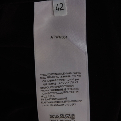 Pre Owned The Attico Metallic Silver Lamé Shoulder Strap Midi Wrap Dress M