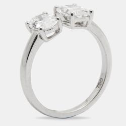 مملوكة مسبقًا Diamond edit 18k White Gold Lab Grown Diamond 1.68 cts Ring Size 54