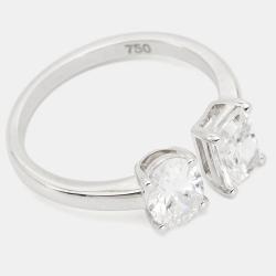 مملوكة مسبقًا Diamond edit 18k White Gold Lab Grown Diamond 1.68 cts Ring Size 54