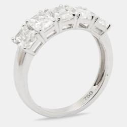 Diamond Edit 18k White Gold Lab Grown Diamond 2.77 cts Ring Size 54