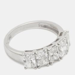 Diamond Edit 18k White Gold Lab Grown Diamond 2.77 cts Ring Size 54