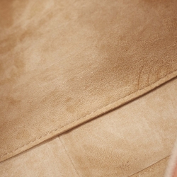 The Row Brown Leather Half Moon Shoulder Bag