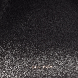 The Row Black Leather Margaux 10 Satchel