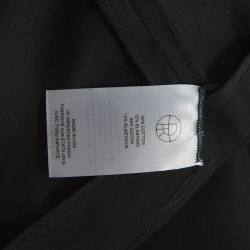 The Row Black Stretch Cotton Slit Detail Sorocco Pants M