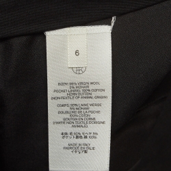 The Row Black Wool & Mohair Wide Leg Pants M