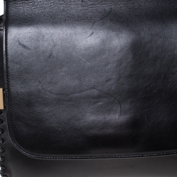 Pre Owned The Row Black Leather Top Handle Bag