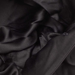 Pre Owned The Row Black Satin Knot Shoulder Bag