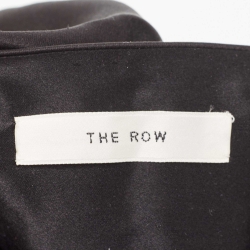 Pre Owned The Row Black Satin Knot Shoulder Bag