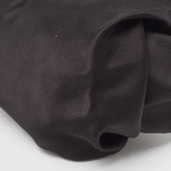 Pre Owned The Row Black Satin Knot Shoulder Bag