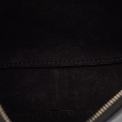 The Row Black Leather Half Moon Shoulder Bag