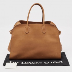 The Row Brown Leather Soft Margaux Bag