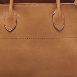 The Row Brown Leather Soft Margaux Bag