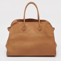 The Row Brown Leather Soft Margaux Bag