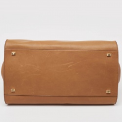 The Row Brown Leather Soft Margaux Bag