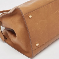 The Row Brown Leather Soft Margaux Bag