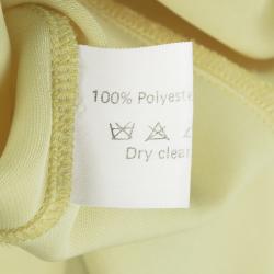 Thierry Mugler Vintage Yellow Cutout Tie Detail Maxi Dress M