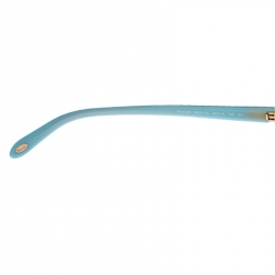 Pre Owned Tiffany & Co. Turquoise Blue/ Grey Gradient TF 4146 Round Sunglasses