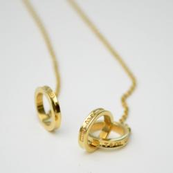 Pre Owned Tiffany & Co.1837™ Interlocking Circles 18KT Yellow Gold Lariat