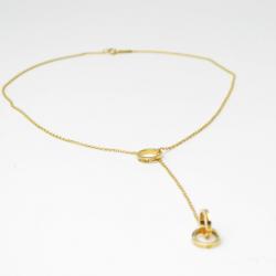 Pre Owned Tiffany & Co.1837™ Interlocking Circles 18KT Yellow Gold Lariat
