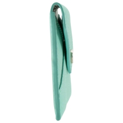 Pre Owned Tiffany & Co Turquoise Leather Mini Pouch