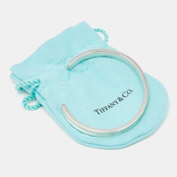 Pre Owned Tiffany & Co. Tiffany 1837 Sterling Silver Open Cuff Bracelet