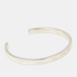Pre Owned Tiffany & Co. Tiffany 1837 Sterling Silver Open Cuff Bracelet