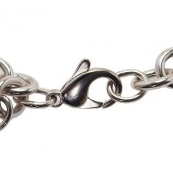 Pre Owned Tiffany & Co. Return to Tiffany Heart Tag Charm Bracelet 21CM