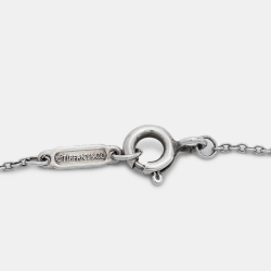 Pre Owned Tiffany & Co. Return To Tiffany Heart Tag Key Sterling Silver Pendant Necklace