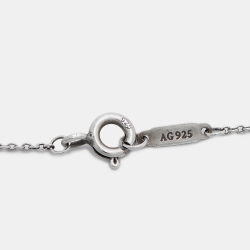 Pre Owned Tiffany & Co. Return To Tiffany Heart Tag Key Sterling Silver Pendant Necklace