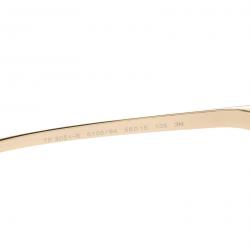 Pre Owned Tiffany Silver Gold TF 3051-B Aviator Sunglasses