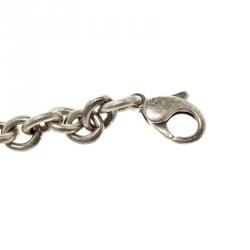 Pre Owned Tiffany & Co Return To Tiffany Oval Tag Silver Necklace