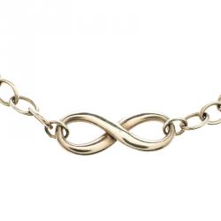 Pre Owned Tiffany & Co. Infinity Silver Classic Link Bracelet