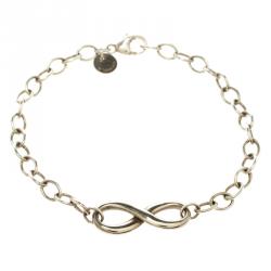 Pre Owned Tiffany & Co. Infinity Silver Classic Link Bracelet