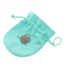 Pre Owned Tiffany & Co. Fifth Avenue New York Note Heart Silver Pendant Charm