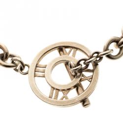 Pre Owned Tiffany & Co Atlas Silver Chain Link Toggle Bracelet 