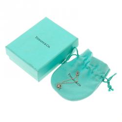 Pre Owned Tiffany & Co. Elsa Peretti Color By The Yard Pink Sapphire Silver Bracelet