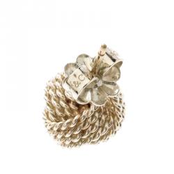 Pre Owned Tiffany & Co. Tiffany Twist Knot Silver Stud Earrings 