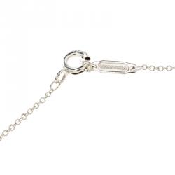 Pre Owned Tiffany & Co. Tiffany Twist Knot Silver Pendant Necklace