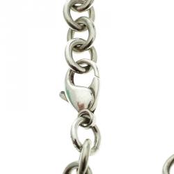 Tiffany & Co. Tiffany Note & Shopping Bag Charm Silver Bracelet