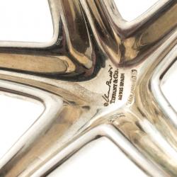 Pre Owned Tiffany & Co. Elsa Peretti Starfish Sliver Pendant Cord Necklace