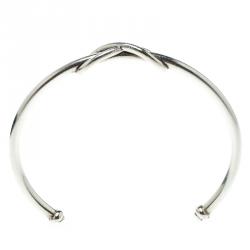 Pre Owned Tiffany & Co. Tiffany Infinity Silver Open Cuff Bracelet 