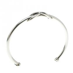Pre Owned Tiffany & Co. Tiffany Infinity Silver Open Cuff Bracelet 