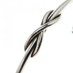 Pre Owned Tiffany & Co. Tiffany Infinity Silver Open Cuff Bracelet 