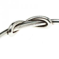 Pre Owned Tiffany & Co. Tiffany Infinity Silver Open Cuff Bracelet 