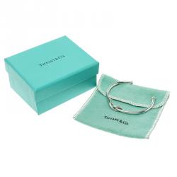 Pre Owned Tiffany & Co. Tiffany Infinity Silver Open Cuff Bracelet 