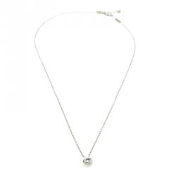 Pre Owned Tiffany Hardwear Silver Ball Pendant Necklace S